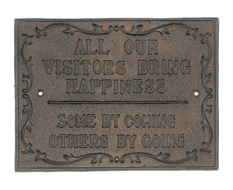 All Visitors Sign (Rust) – (Pkg. 3) X652