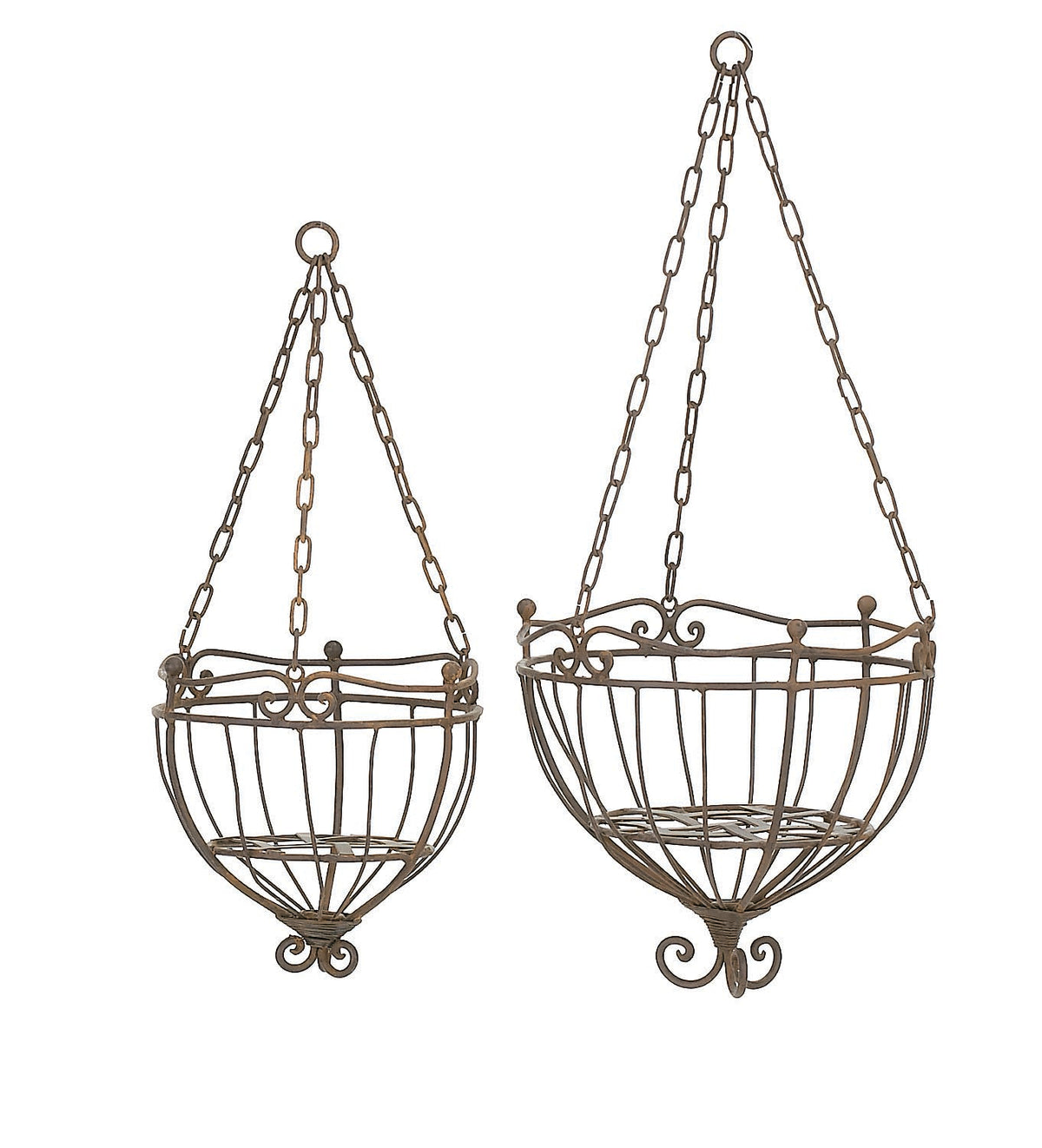 S/2 Hanging Planters – Rust X792